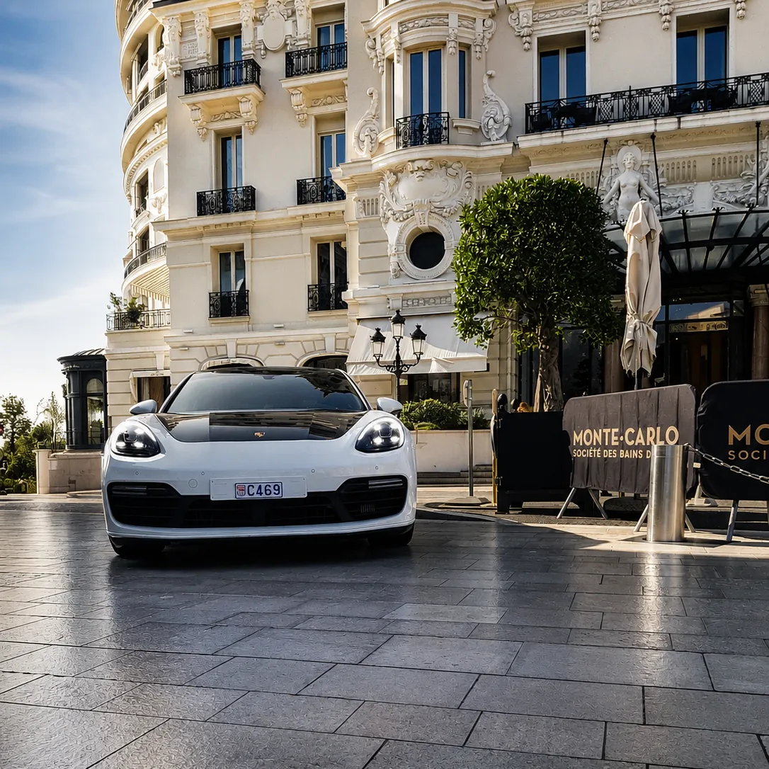 Photographie d'une porsche