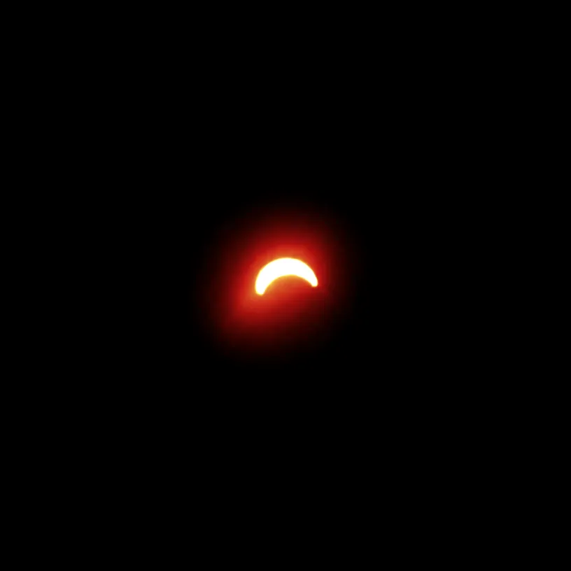 Photographie d'une éclipse
